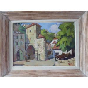 Rocamadour Porte Salmon Par Marthe Debes (1893-1967)