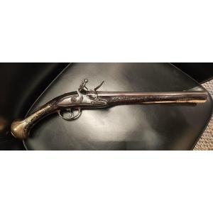 Large Flintlock Pistol, 18th Century 