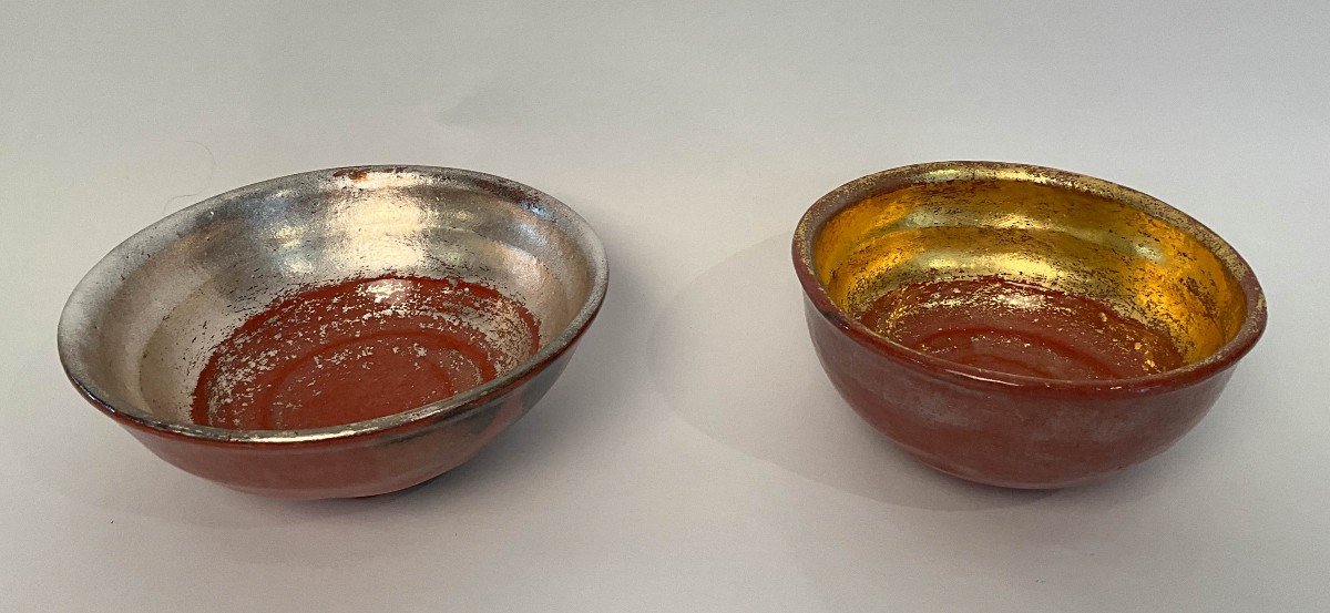 Pair Of Japanese Tea Bowls - Reference: Jz160 And Jz161-photo-4
