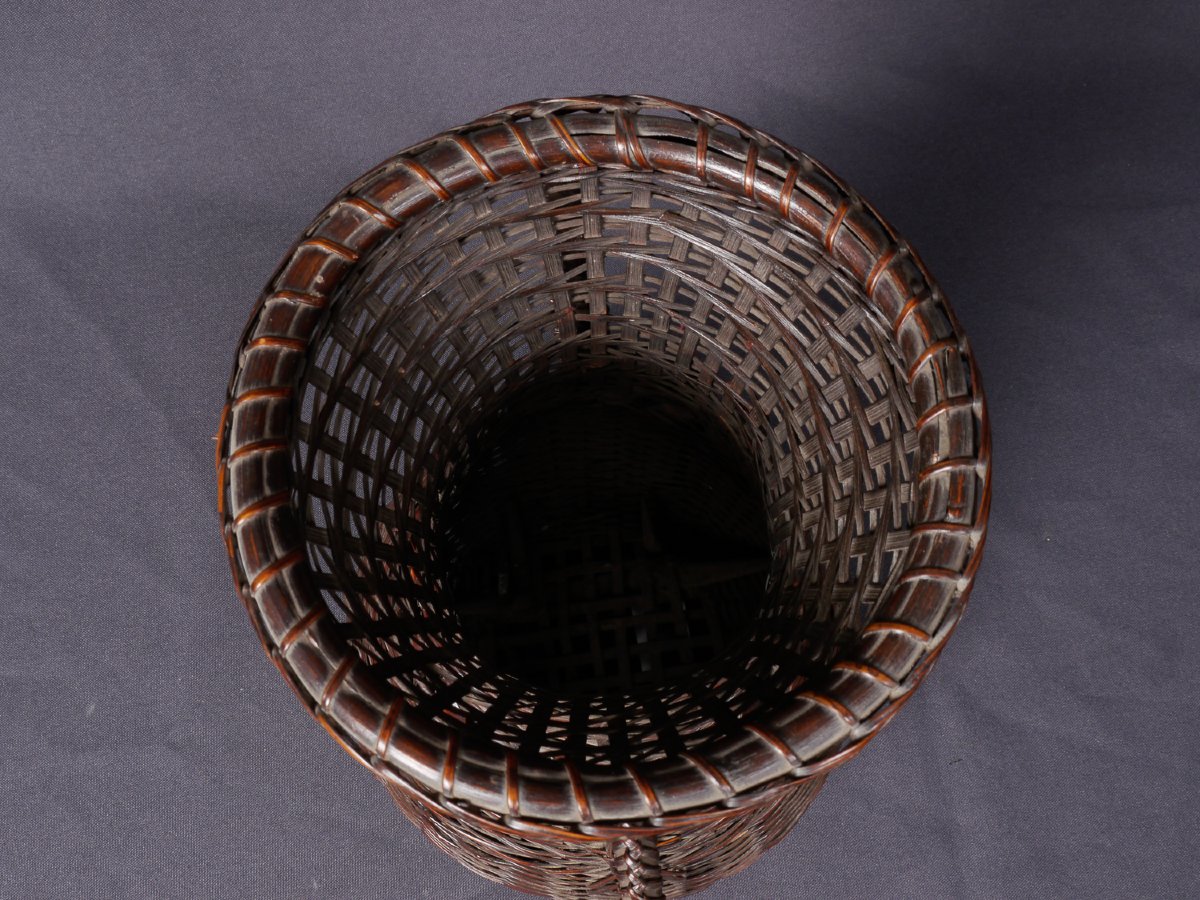 Japanese Bamboo Basket - Jw165-photo-2