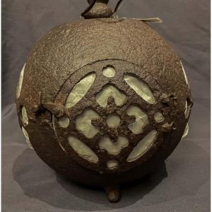 Japanese Cast Iron Ball Lantern