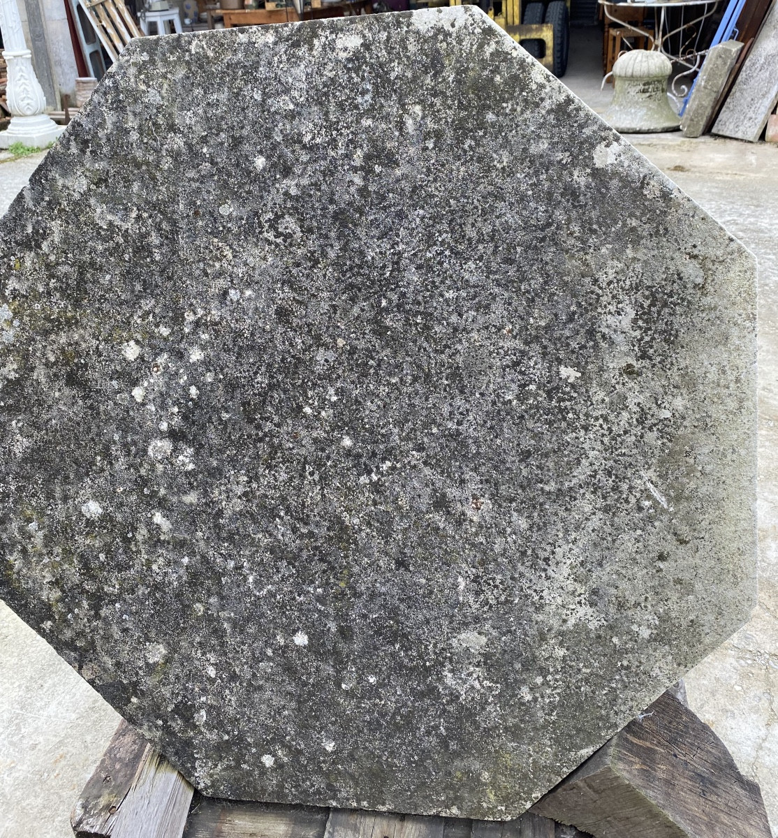 Octagonal Stone Garden Table-photo-2