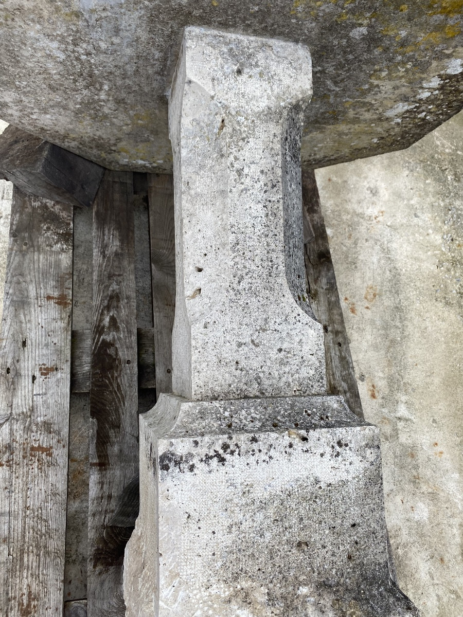 Octagonal Stone Garden Table-photo-3