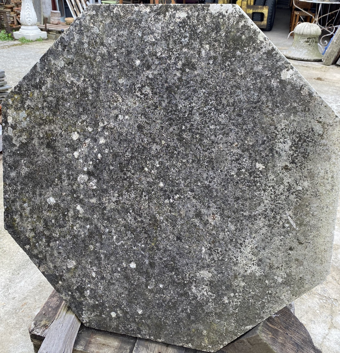 Octagonal Stone Garden Table-photo-4