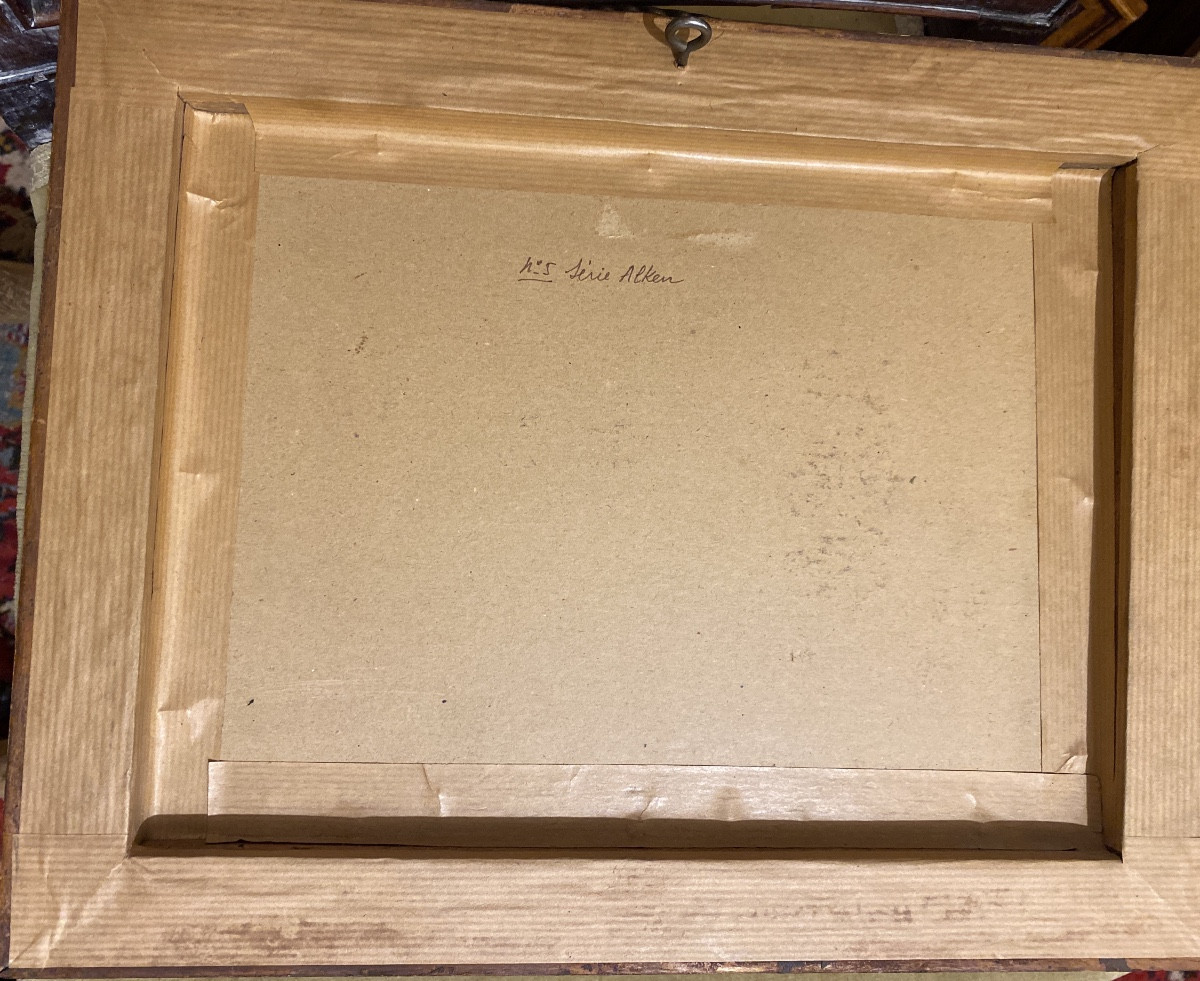 English Engraving By Alken, 1837, Period Frame In Speckled Maple-photo-3