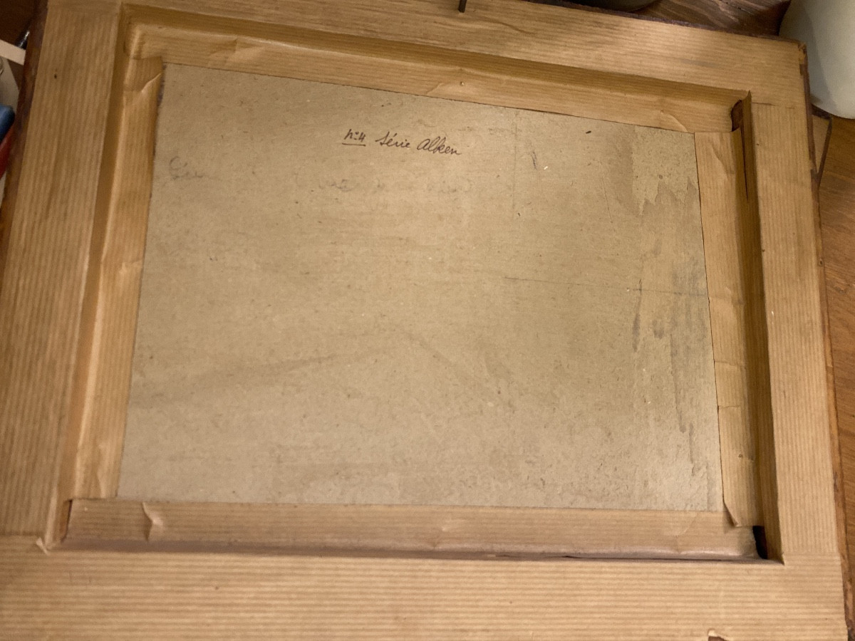 Aquatint Engraving By Alken, 19th Century, Period Frame In Speckled Maple-photo-4