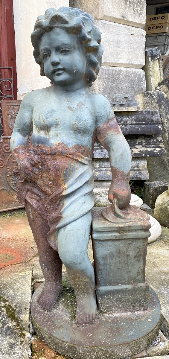 statue de jardin en fonte