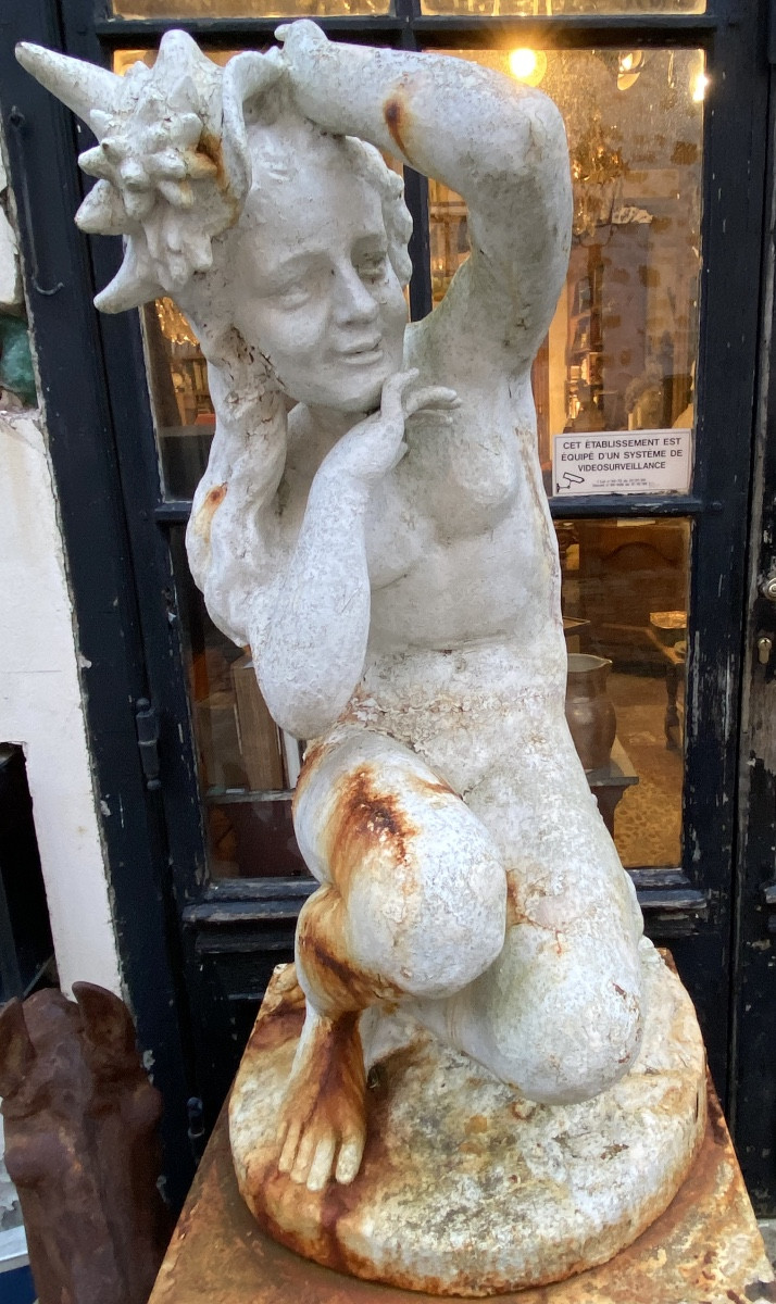 statue de jardin en fonte