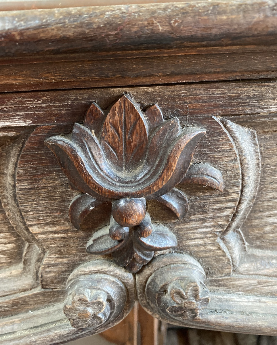 Louis XIV Oak Fireplace-photo-2