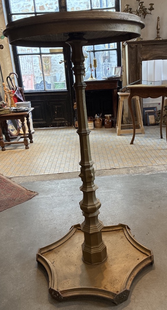 mange debout vintage en metal doré