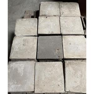 Lot Of Square Stone Slabs, 4.8 Square Meters