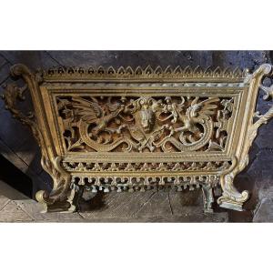 jardinière en bronze ouvragé 