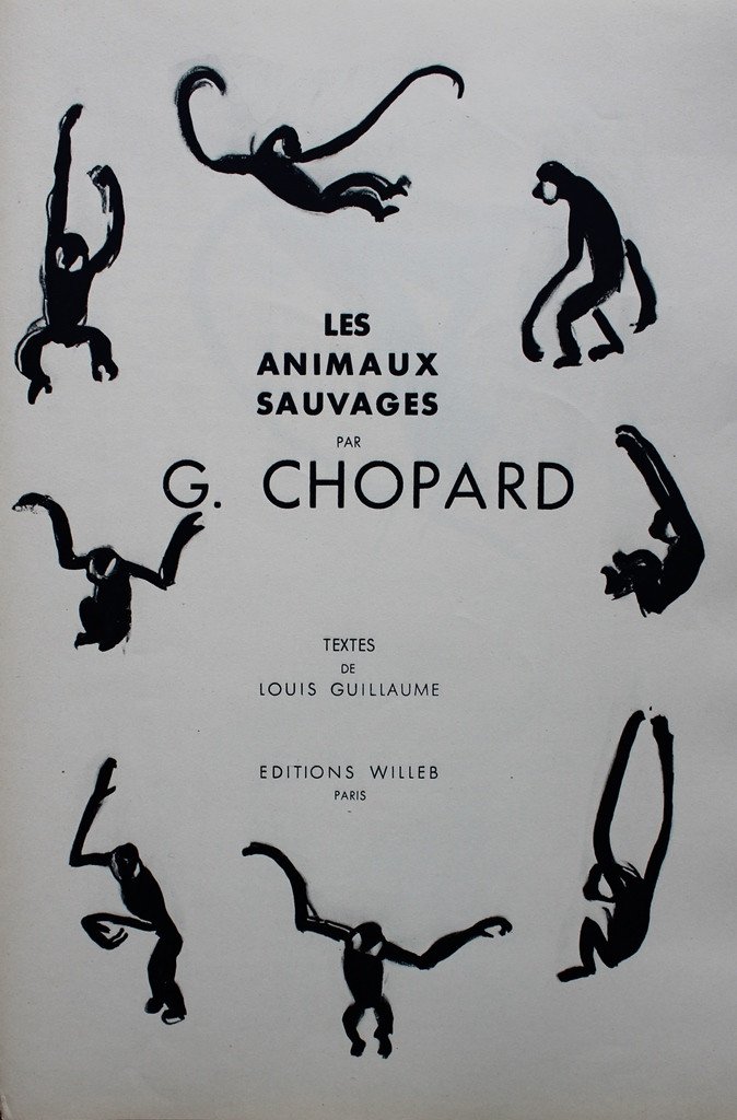 Gaston Chopard "wild Animals" Eo 1/288 Num. + 5 Original Drawings 1945-photo-4