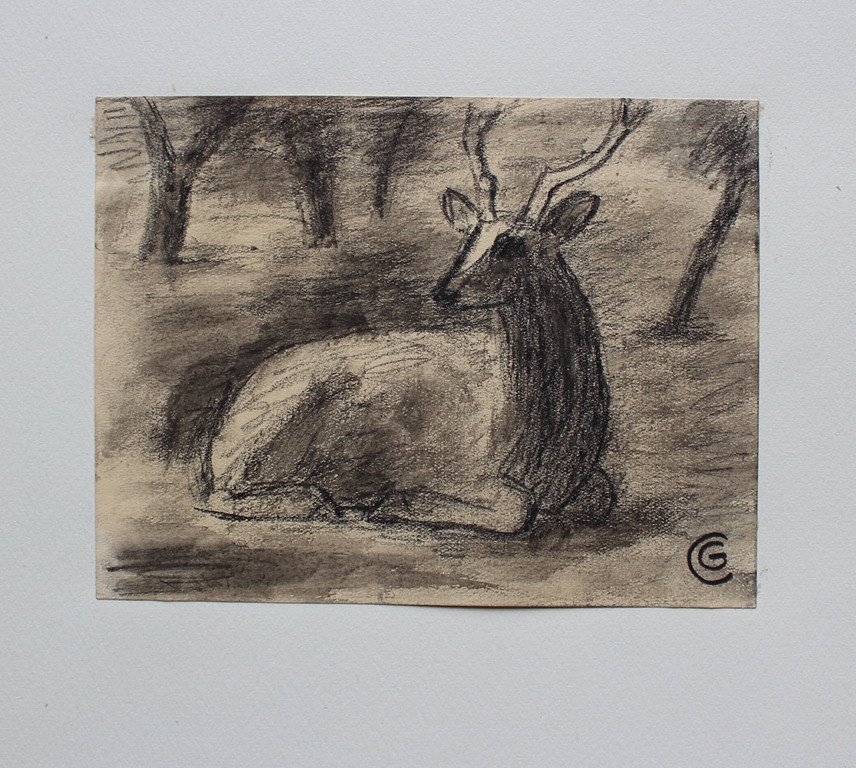 Gaston Chopard "wild Animals" Eo 1/288 Num. + 5 Original Drawings 1945-photo-2