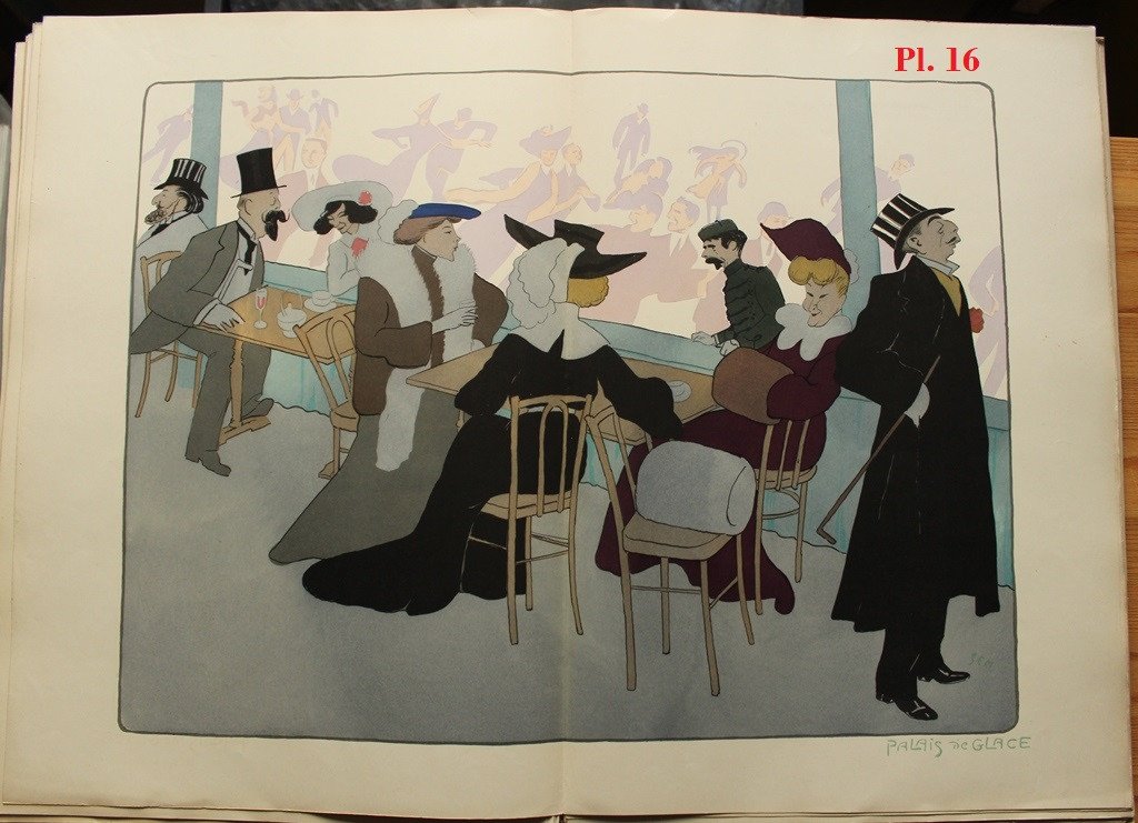 SEM (Georges Goursat) Album dit Maxim's, 25 lithographies originales dont 6 planches double-photo-3