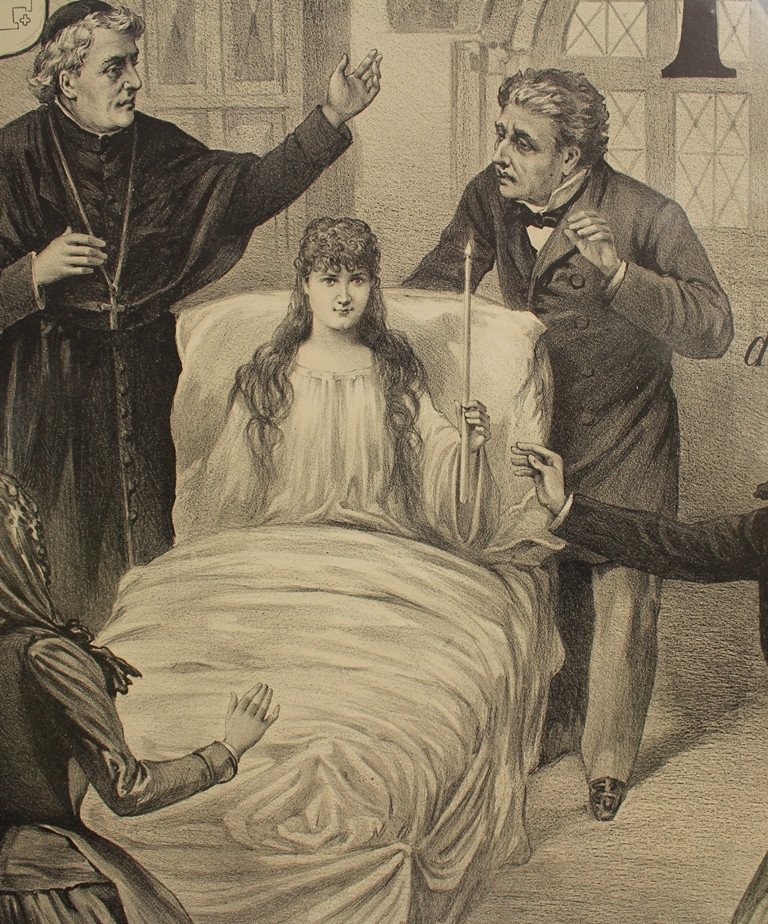 Paul Maurou "le Rêve" After Emile Zola Original Lithographic Poster 1891 In Perfect Condition-photo-2