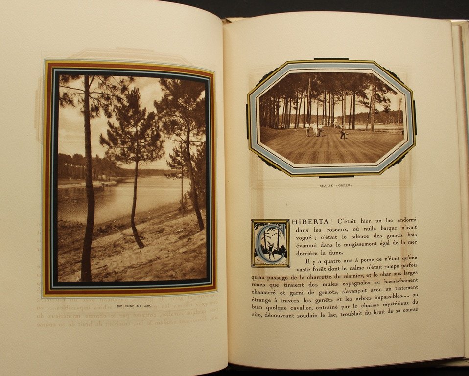Rare "biarritz Chiberta, The Golf, The Villas" Illustrated Doboujinski Superb Ex. 1929 Art Deco-photo-1