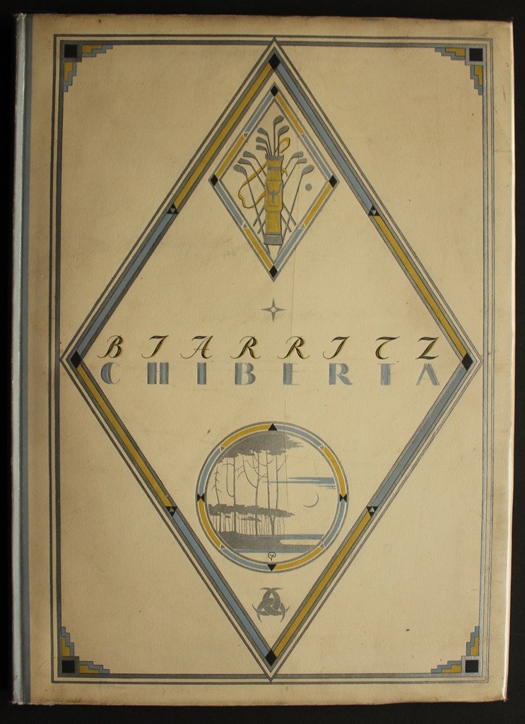 Rare "biarritz Chiberta, The Golf, The Villas" Illustrated Doboujinski Superb Ex. 1929 Art Deco-photo-6
