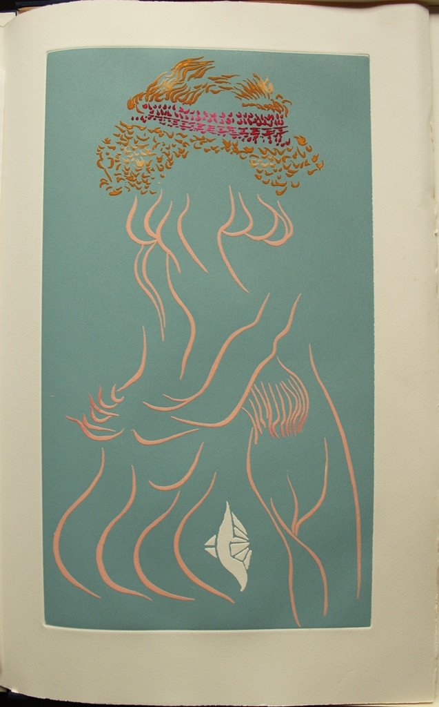 Michel Butor "la Sylphide" Original Engraving By Jacques Herold 1/150 Num. On Arches Signed 1980