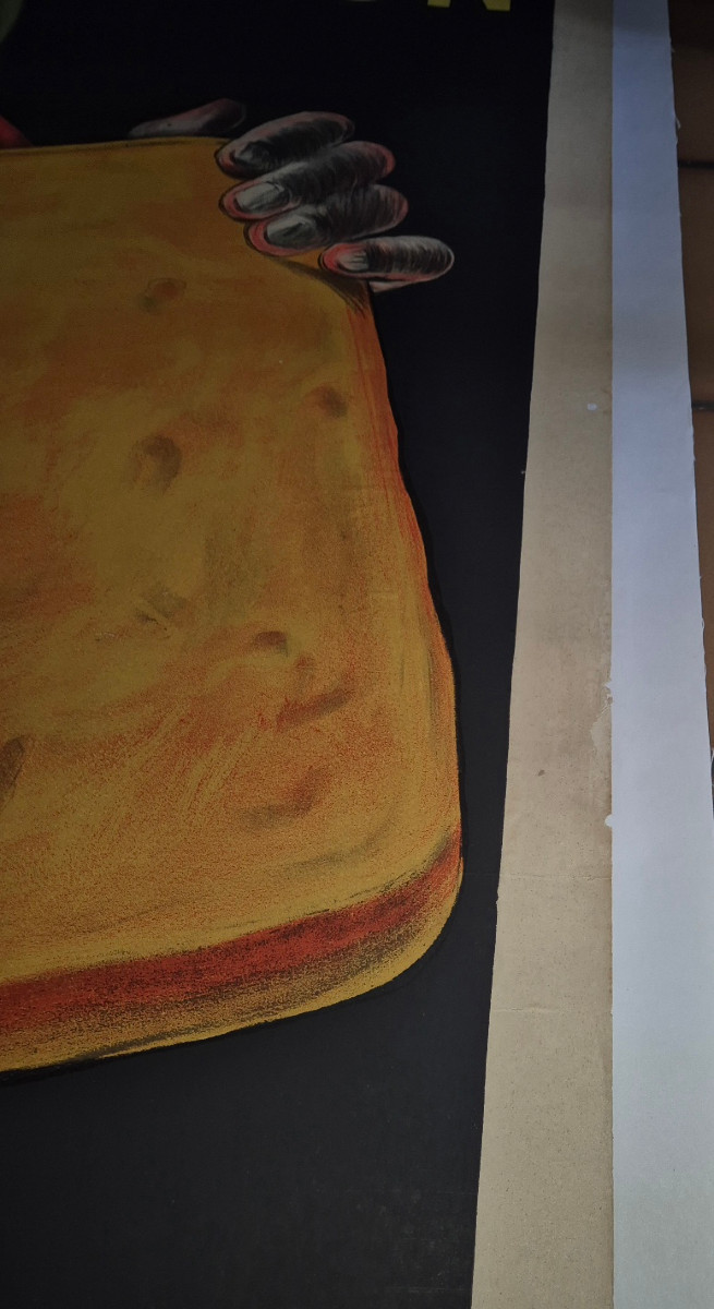 Leonetto Cappiello - "union Biscotines, Overeating Product" Original Canvas Poster-photo-4