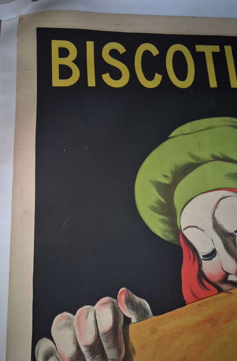 Leonetto Cappiello - "union Biscotines, Overeating Product" Original Canvas Poster-photo-4