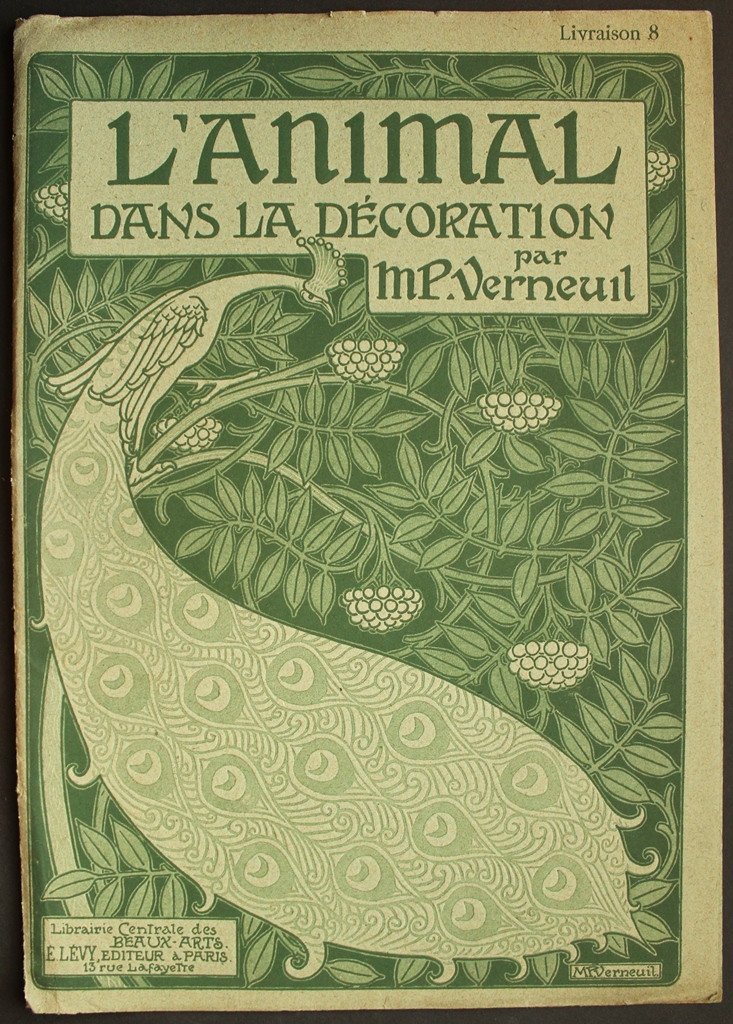 MAURICE PILLARD VERNEUIL Couverture Originale estampée pour "L'Animal dans la décoration" N°8