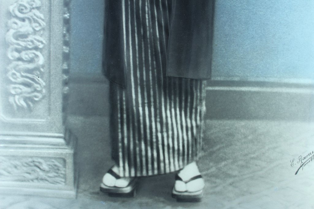 Homme travesti en Kimono Japonais Très grande photo 84x58 cm ! RAMUS Grenoble 1912 Pierre LOTI-photo-1