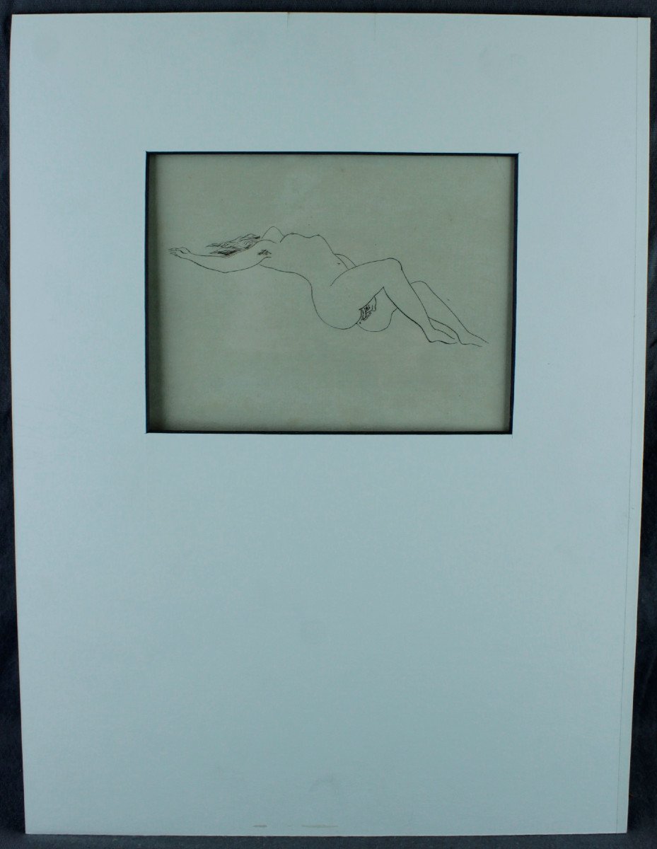 [leonard Tsuguharu Foujita] – Ecstasy. Rare Original Erotic Drypoint Test Proof-photo-2