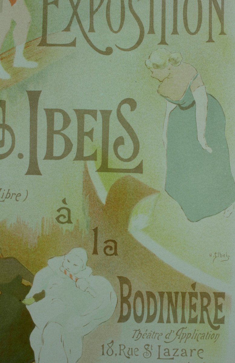 Planche Originale Henri Gabriel IBELS "Exposition 1894" Les Maitres de l'Affiche pl. 138-photo-4
