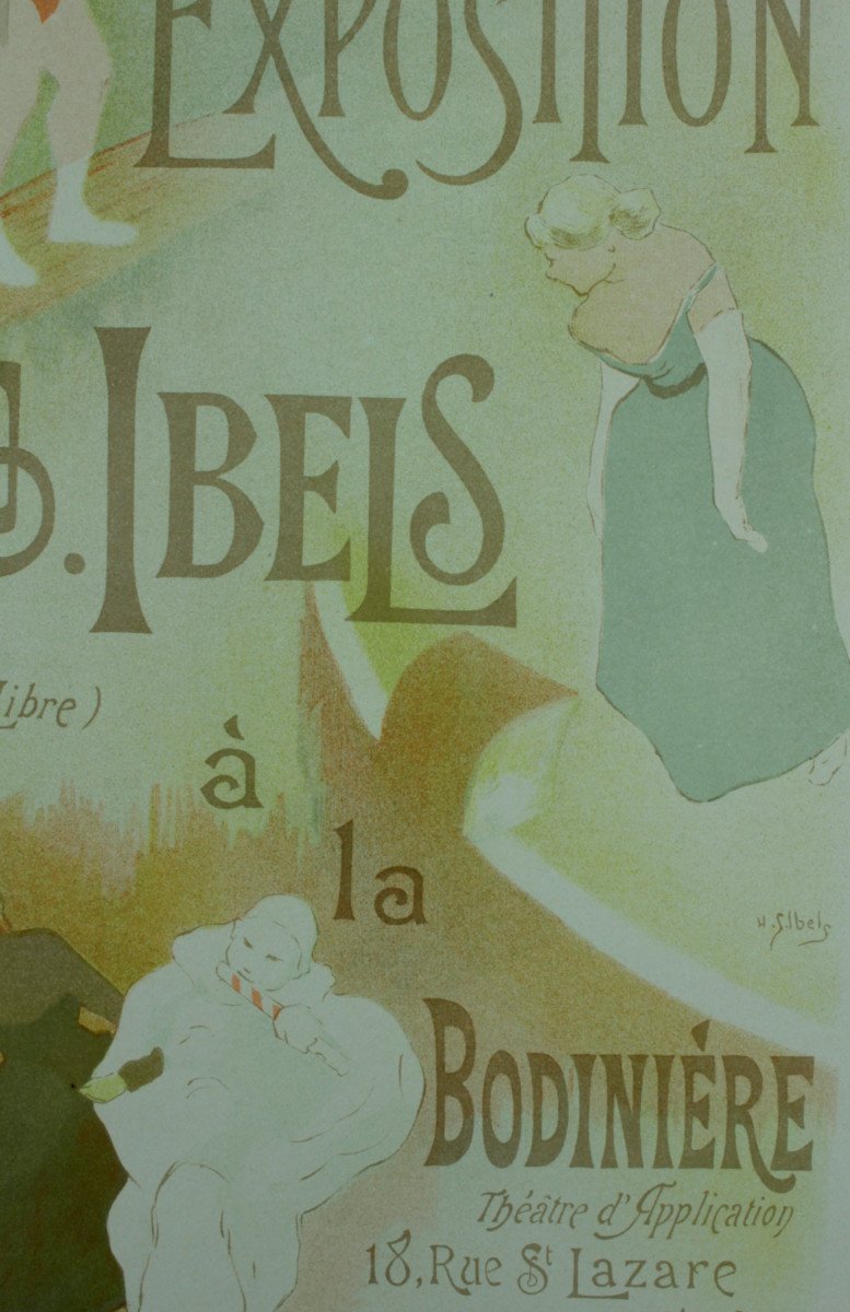 Original Plate Henri Gabriel Ibels "1894 Exhibition" Les Maitres De l'Affiche Pl. 138-photo-4