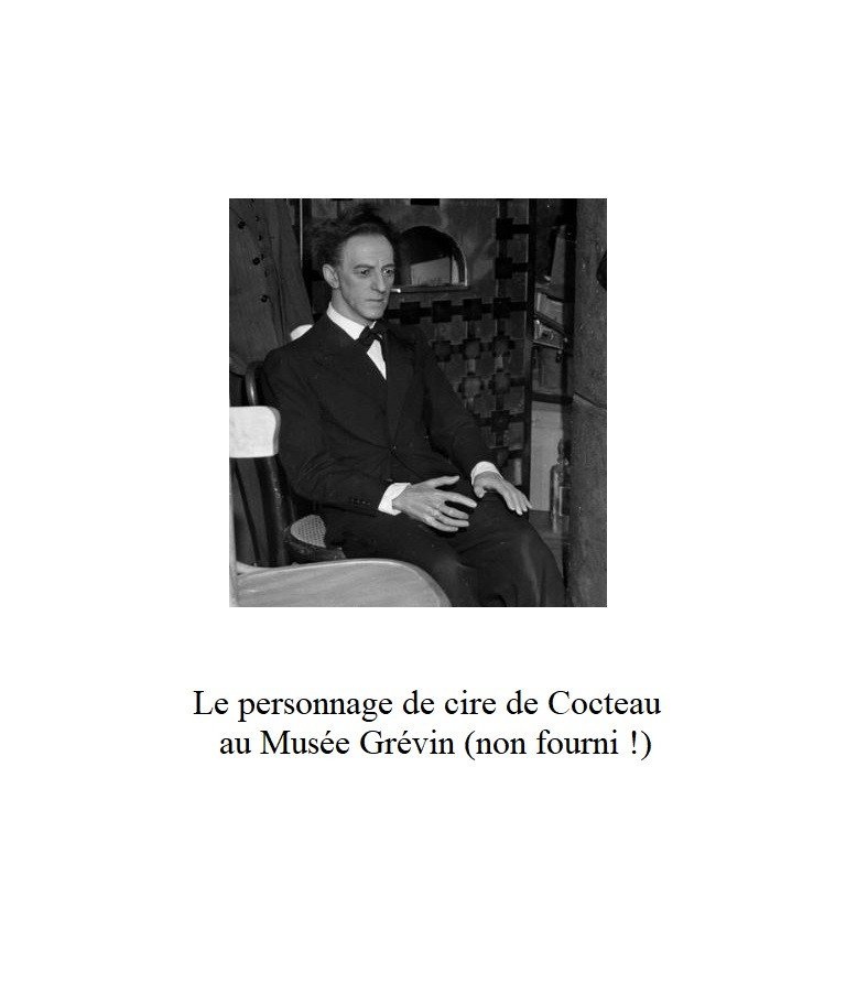 Alexandre Barbieri - Bust Of Jean Cocteau - Plaster With Black Patina 48 Cm High Musée Grévin-photo-1