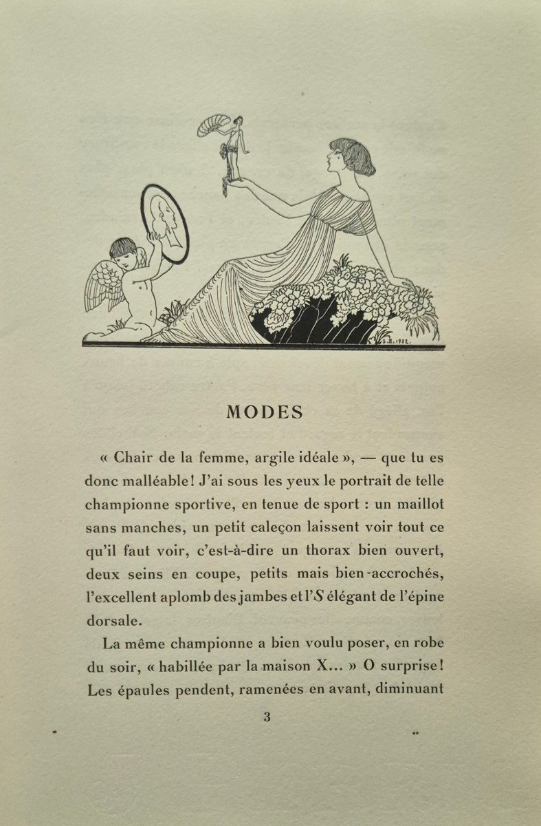 George BARBIER "Falbalas & Fanfreluches" 1923 Rare almanach complet des 12 Pochoirs Art déco-photo-1