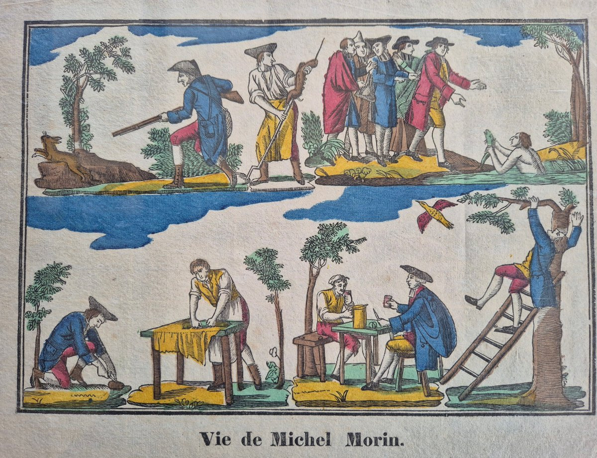 [Imagerie populaire lilloise] – FLEURET – "Vie de Michel Morin" Blocquel Castiaux ca 1830-photo-2