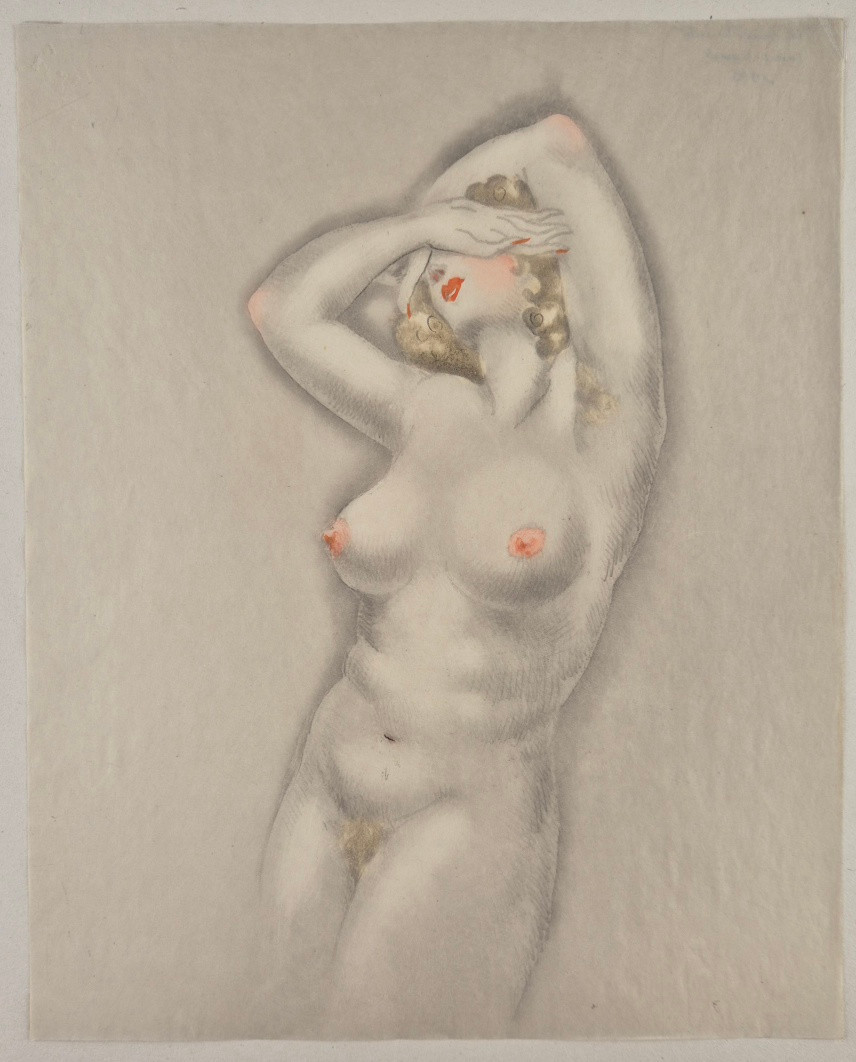Louis Icart "heavy Breasts" Original Etching From "la Vie Des Seins" 1/60 Ex. On Japon-photo-2