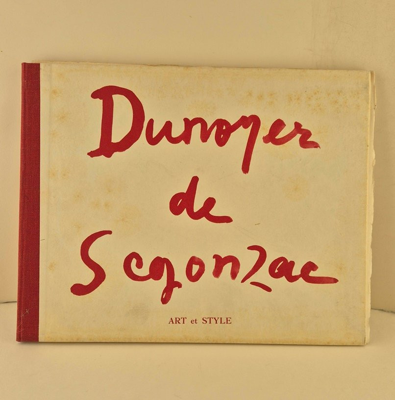 DUNOYER DE SEGONZAC Catalogue expo 1960 Envoi autographe + Maquette original de la couverture-photo-3