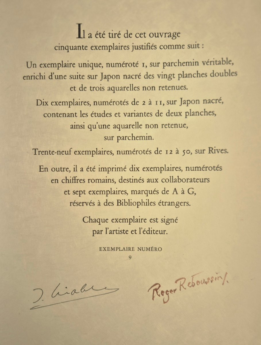 Roger REBOUSSIN 55 aquarelles originales pour illustrer les Fables de La Fontaine 1960-photo-5