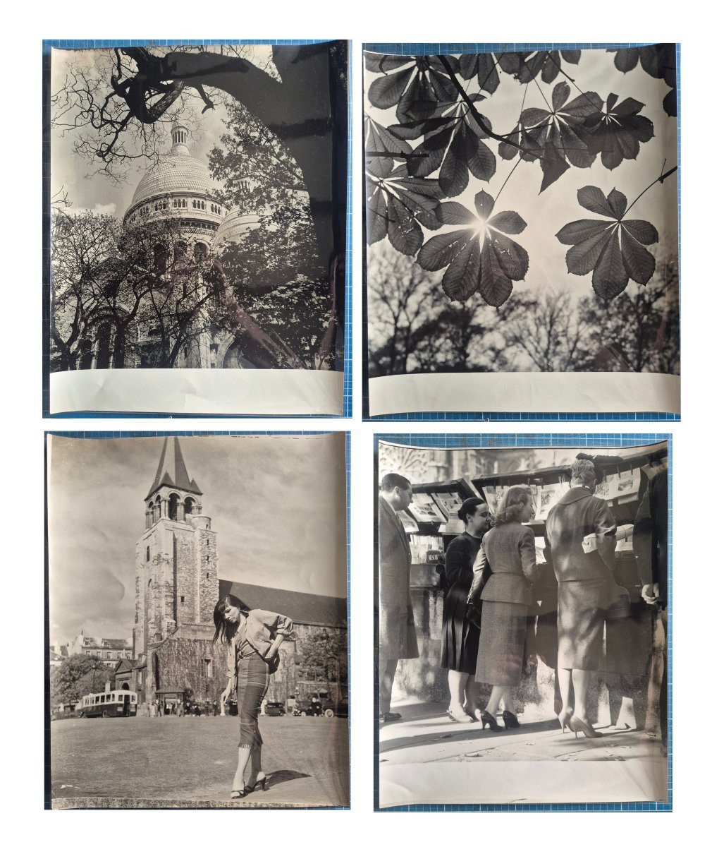 Albert Monier 23 Very Large Original Photographic Prints On Paris C.1955-photo-3
