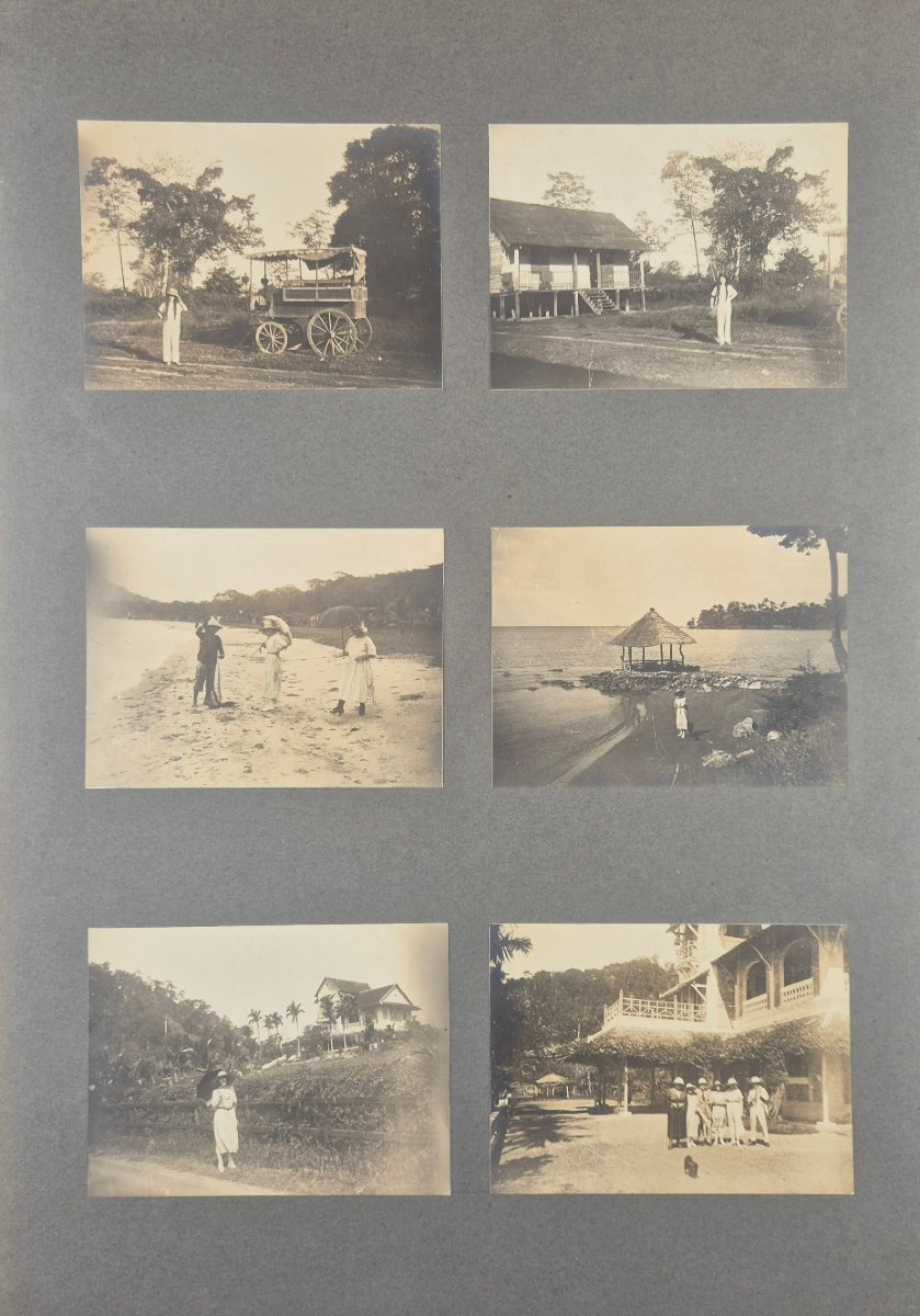 Ensemble de 92 photos originales d'un Voyage au Temple d'ANGKOR VAT Cambodge ca 1910-photo-1