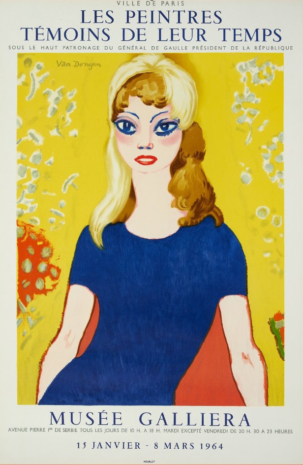 Kees Van Dongen - "brigitte Bardot" Poster: Painters As Witnesses Of Their Time, Galliera Museum, 1964