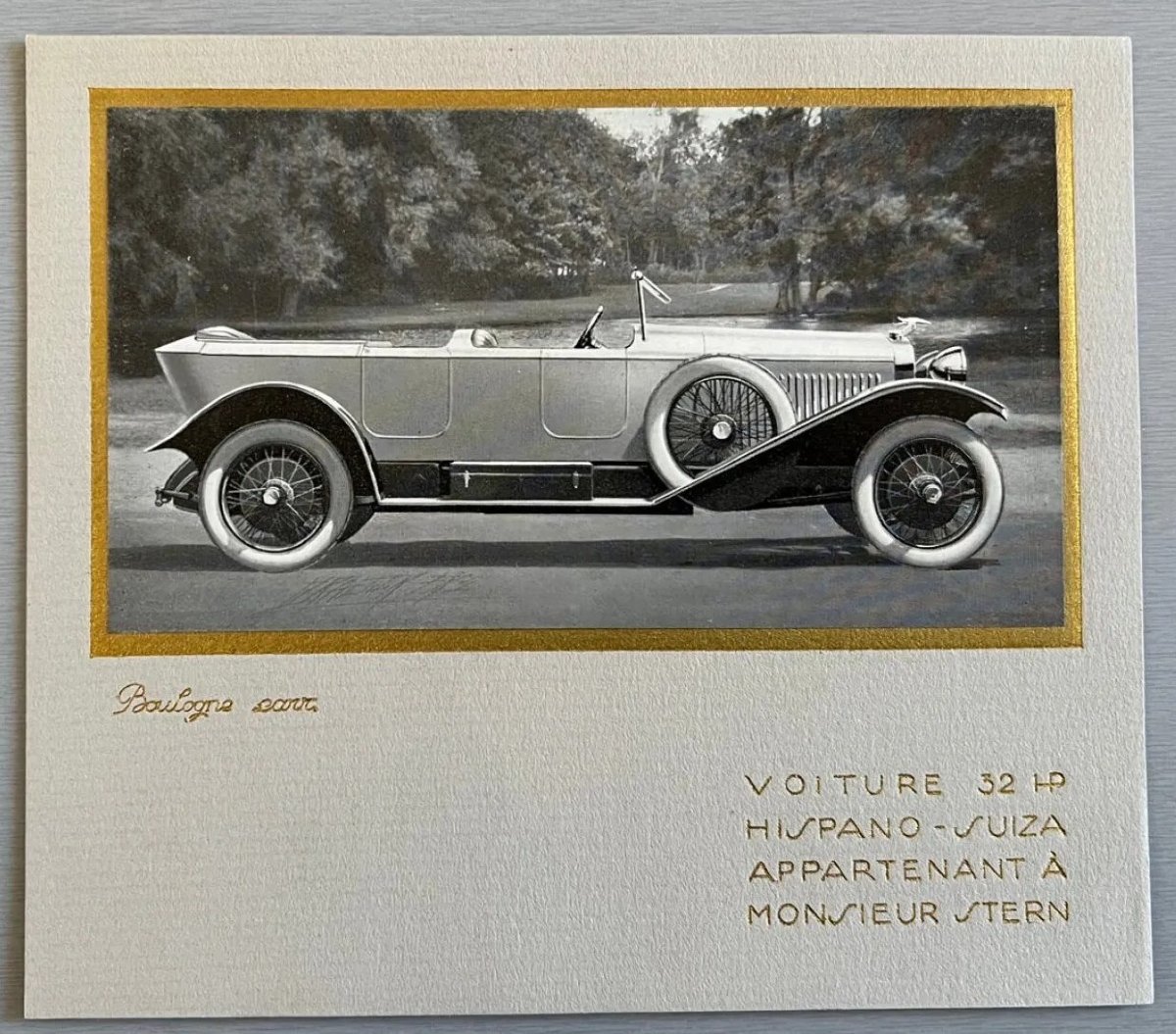 Hispano Suiza 1922 Portfolio-catalog, H6 Chassis – 32 Hp – Six-cylinder 100 X 140 -photo-1