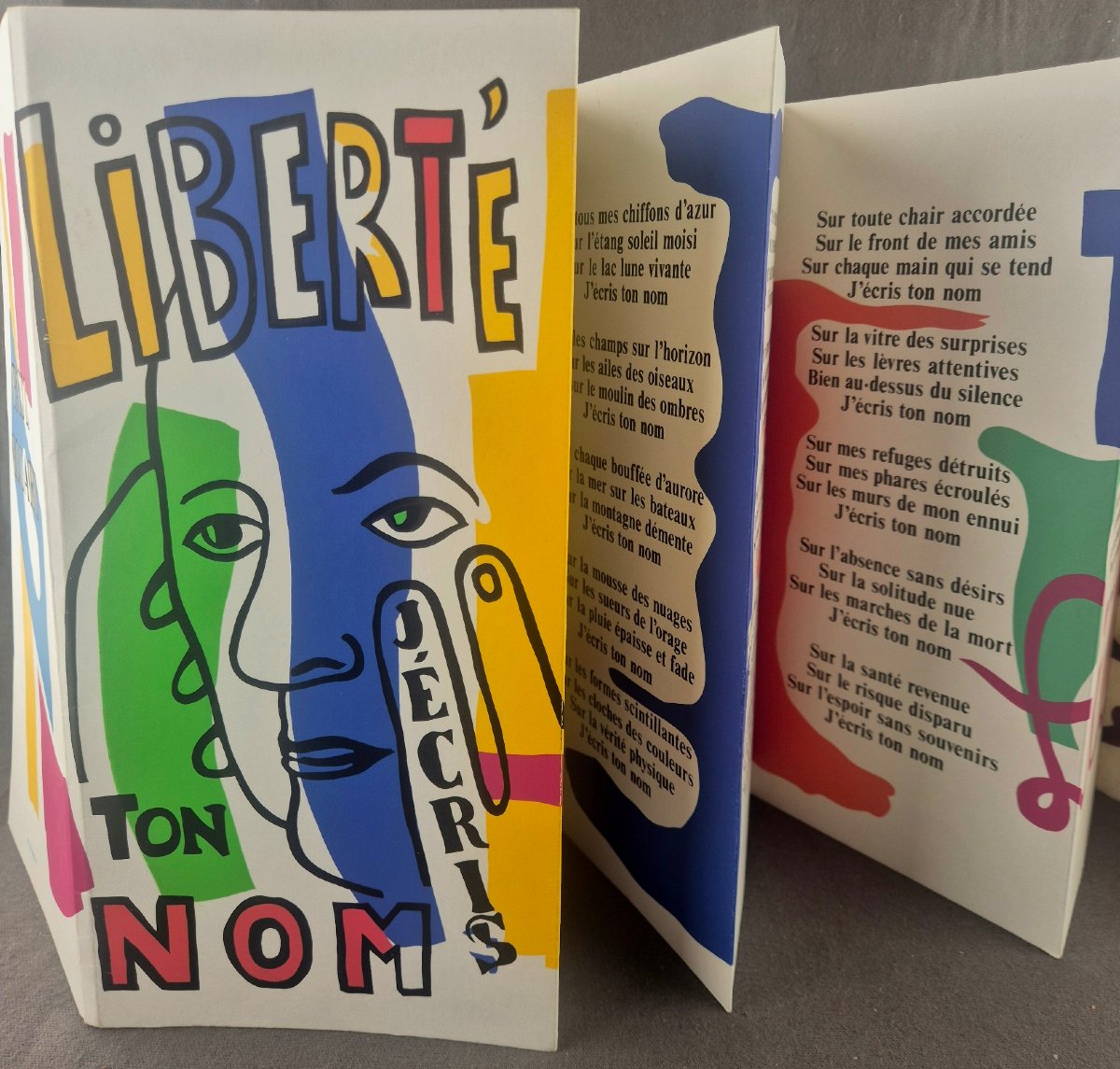 Paul Eluard, "liberté, J'écris Ton Nom," Illustrated By Fernand Leger, 3rd Edition (known As The "de Klein" Edition), C. 1960 -photo-2