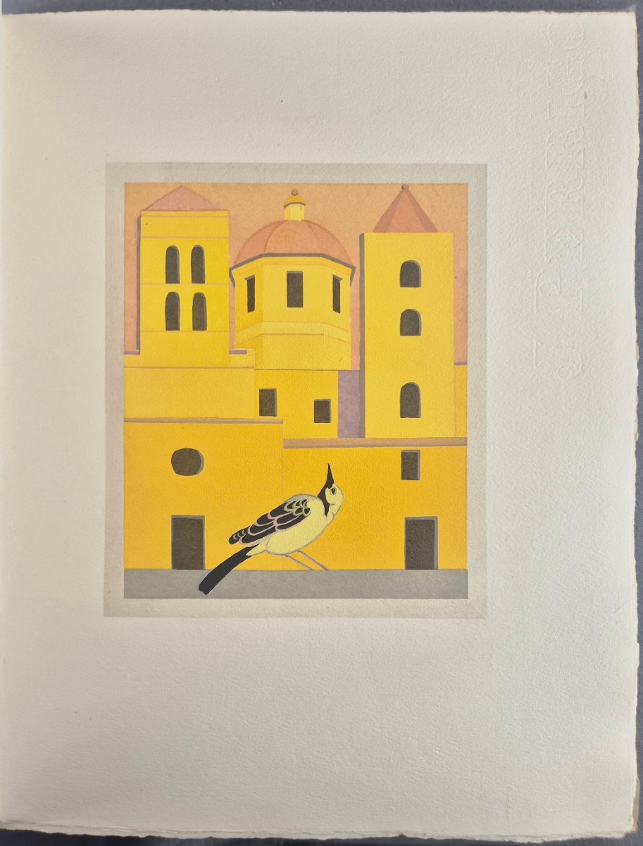 Francis de MIOMANDRE – Bestiaire – 15 Pochoirs de Simon BUSSY 1/200 ex. num. sur Arches 1927-photo-3