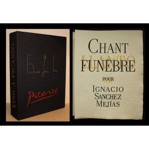 PICASSO Garcia Lorca "Chant Funèbre" 1/30 ex. sur AUVERGNE + Suites & empreintes originales