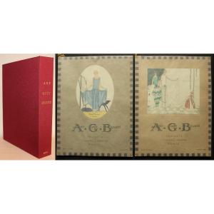A.G.B. "Art Goût Beauté" 12 fascicules MODE ART DECO année 1924 sous coffret, Très bon état