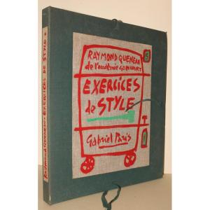 Raymond QUENEAU "Exercices de Style" illustrations de Gabriel PARIS 1961 Tiré à 92 ex. num.