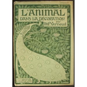 MAURICE PILLARD VERNEUIL Couverture Originale estampée pour "L'Animal dans la décoration" N°8