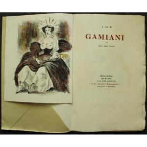 CURIOSA Alfred de MUSSET "Gamiani" ill. BERTHOME SAINT-ANDRE 1/50 de tête réimposé + suites