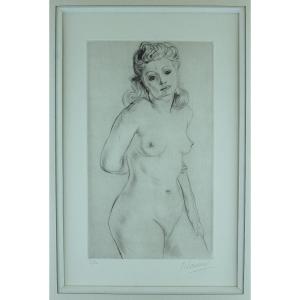 Robert Cami "nu Standing" Original Chisel Signed And Numbered 11/30