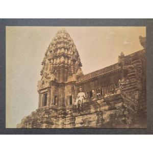 Ensemble de 92 photos originales d'un Voyage au Temple d'ANGKOR VAT Cambodge ca 1910