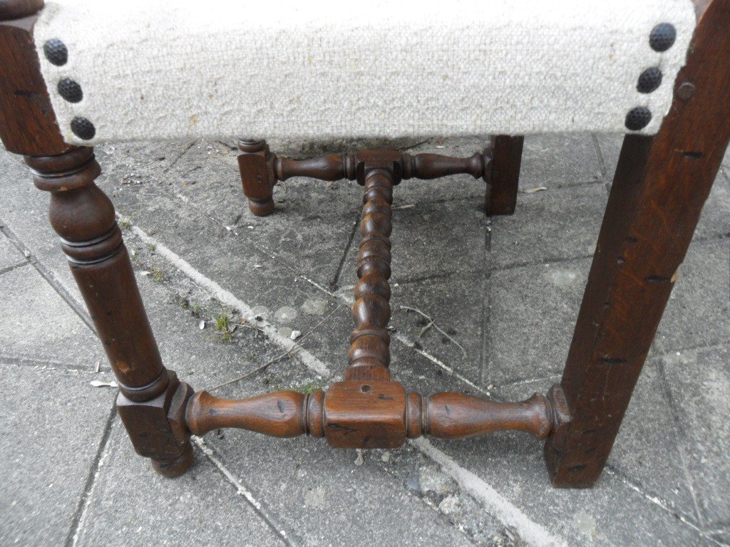 Paire De Fauteuils Louis XIII 17ème-photo-3